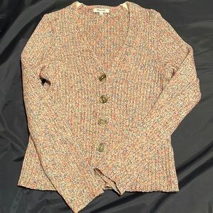 Madewell Multi-Color V- Neck Sweater
